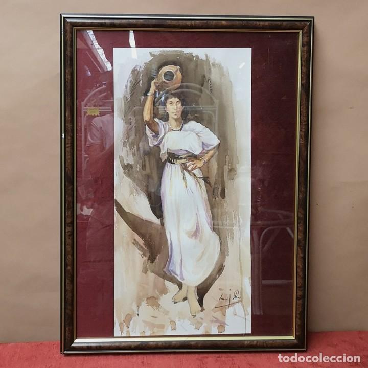 Arte: Acuarela Mujer con C&aacute;ntaro - Foto 1