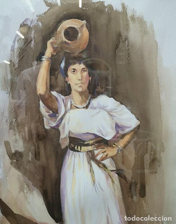 Arte: Acuarela Mujer con C&aacute;ntaro - Foto 6
