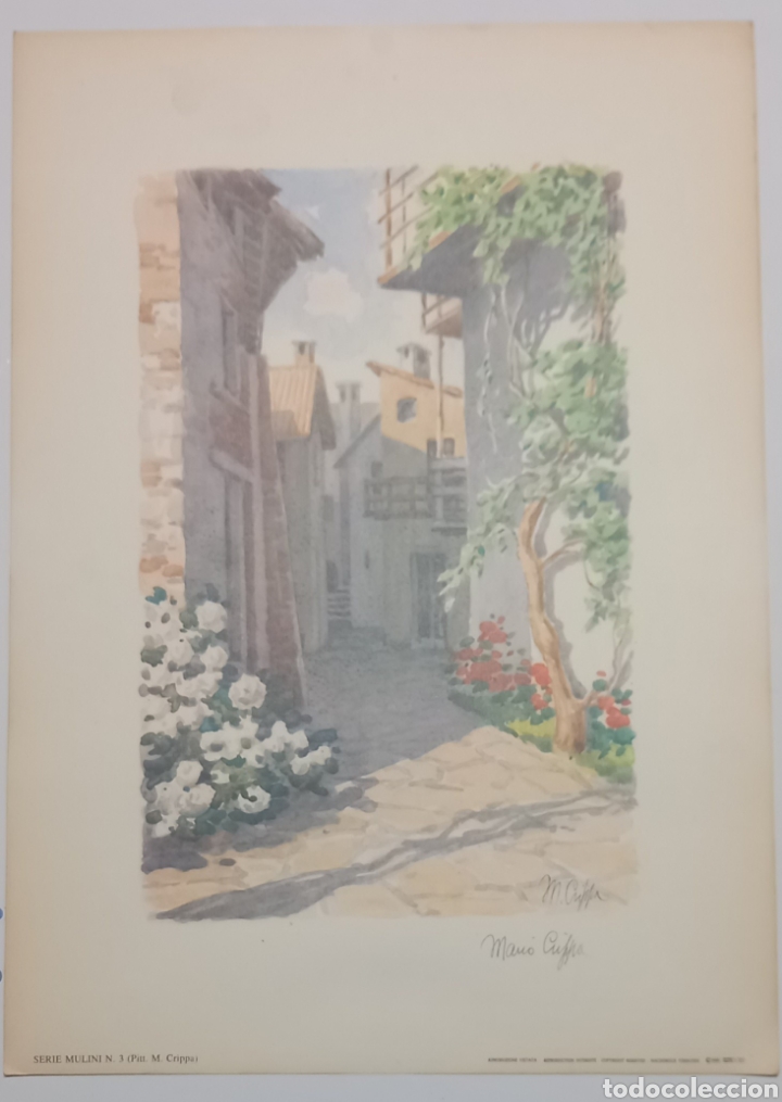 Arte: Facsimil de acuarela de Mario Crippa - Foto 3