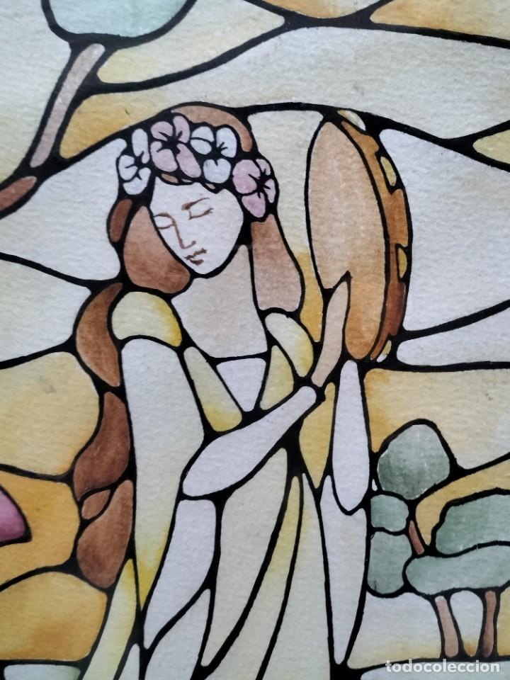 Arte: Vidriera con musico - Foto 5