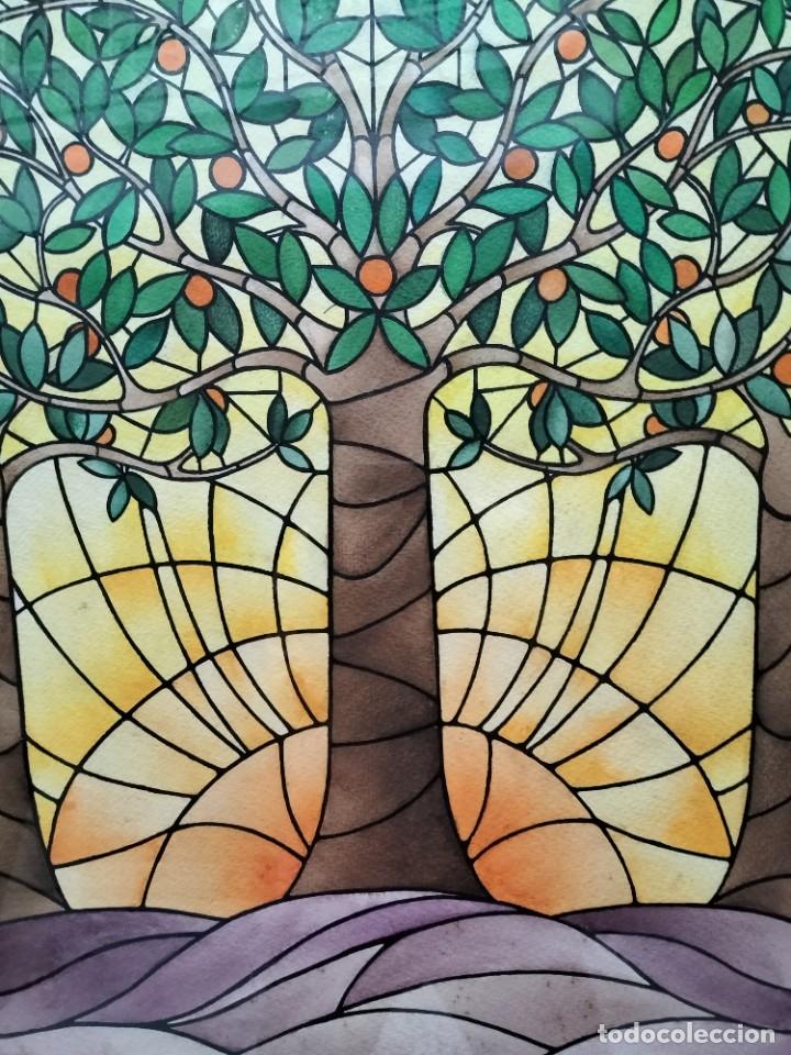 Arte: Acuarela de un naranjo - Foto 3