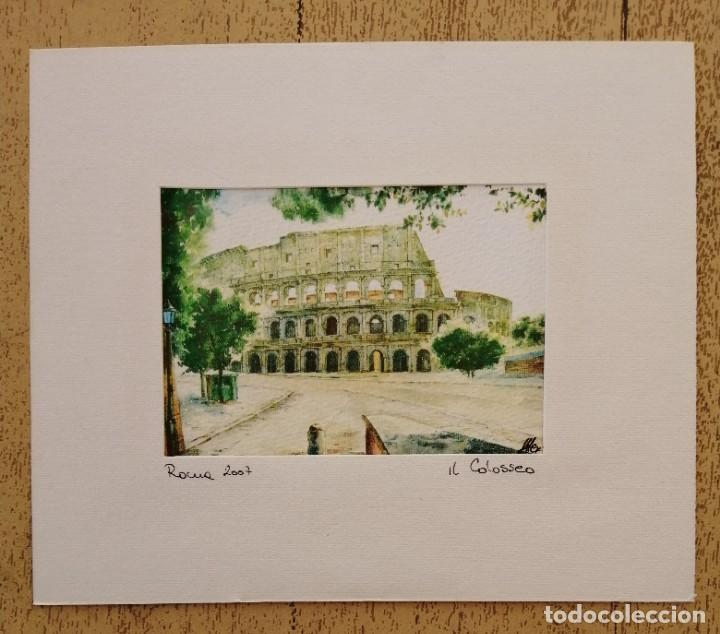 Arte: Acuarela, El Coliseo de Roma - Foto 1