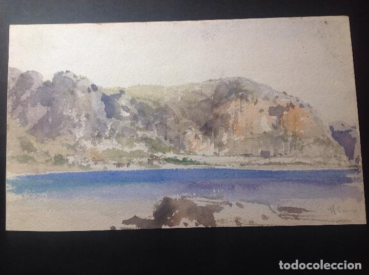 Arte: Augusto Comas. Paisaje de costa. - Foto 1
