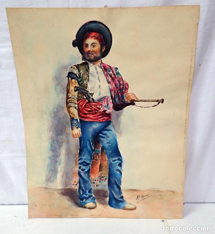 Art: acuarela firmada m.coto