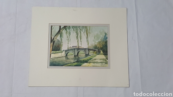 Arte: ACUARELA DE IGNACIO ZARATE &rdquo;PUENTE&rdquo; - Foto 3