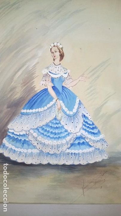 Arte: Acuarela Moda : Dama. - Foto 2