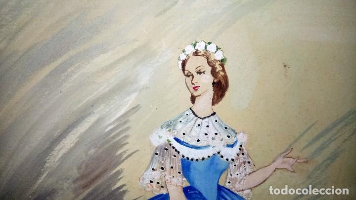 Arte: Acuarela Moda : Dama. - Foto 3