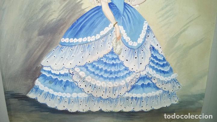 Arte: Acuarela Moda : Dama. - Foto 4