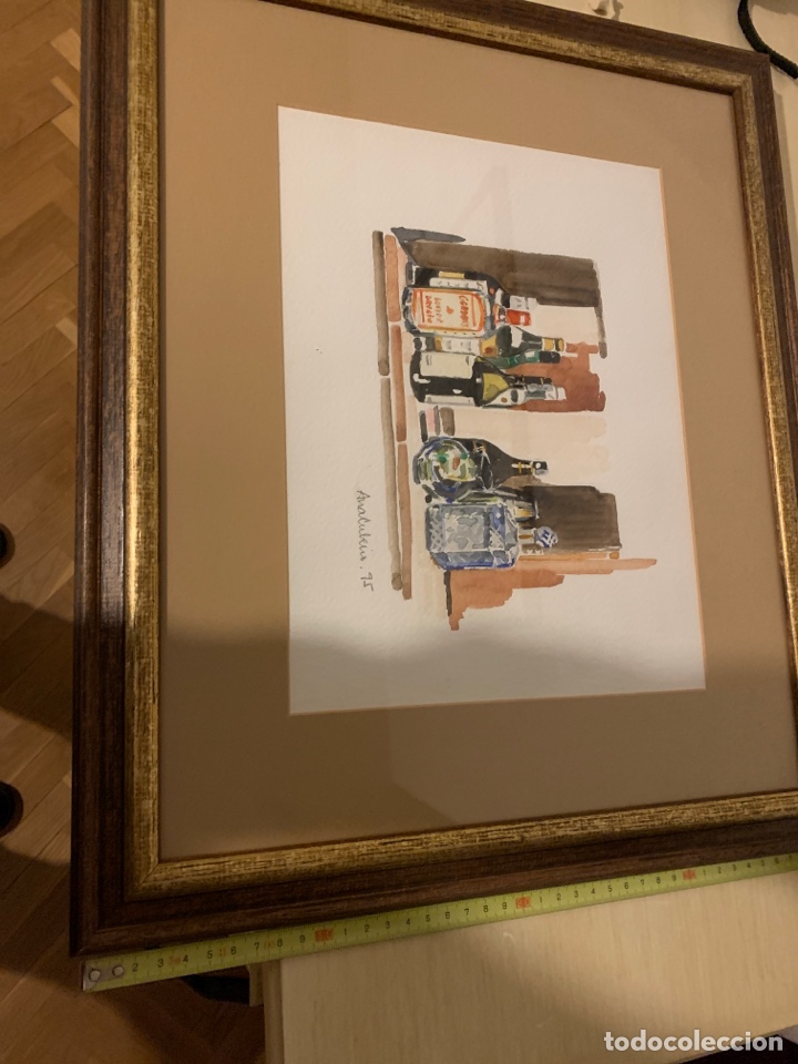 Arte: Acuarela firmada bar - Foto 1