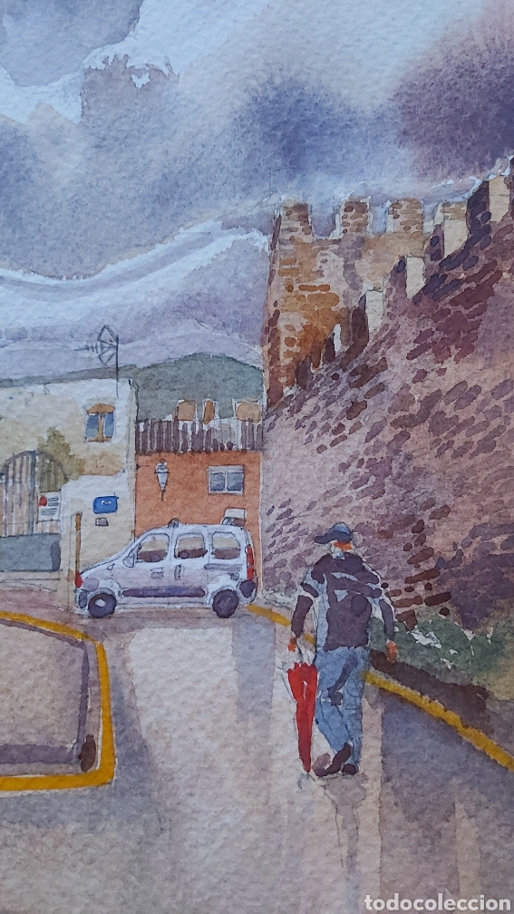 Arte: ACUARELA CALLE DE MONTBLANC - Foto 3