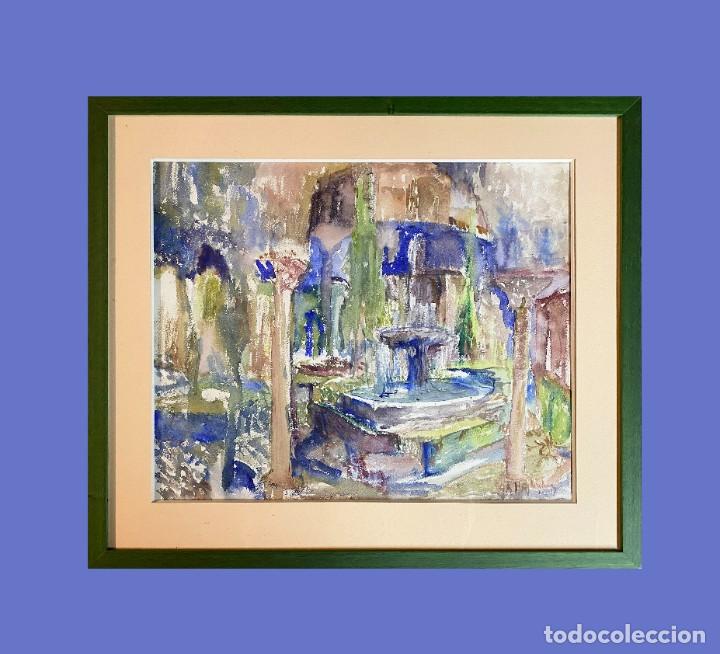 Kunst: MAGNIFICA ACUARELA PATIO ANDALUZ