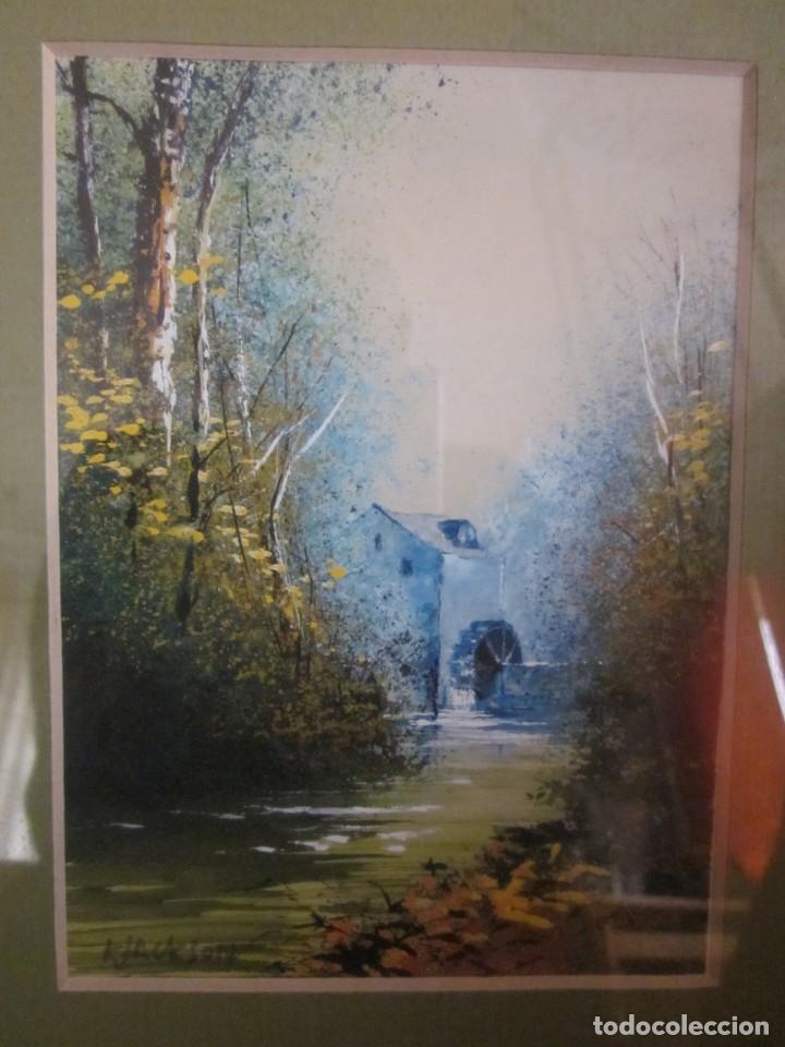 Arte: ACUARELA DE KEITH JACKSON ORIGINAL - Foto 5