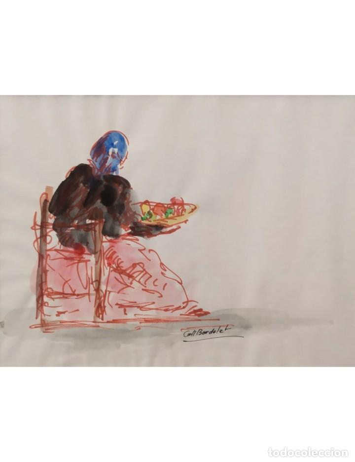 Arte: Coll Bardolet, Josep. Vendedora de fruta - Foto 1