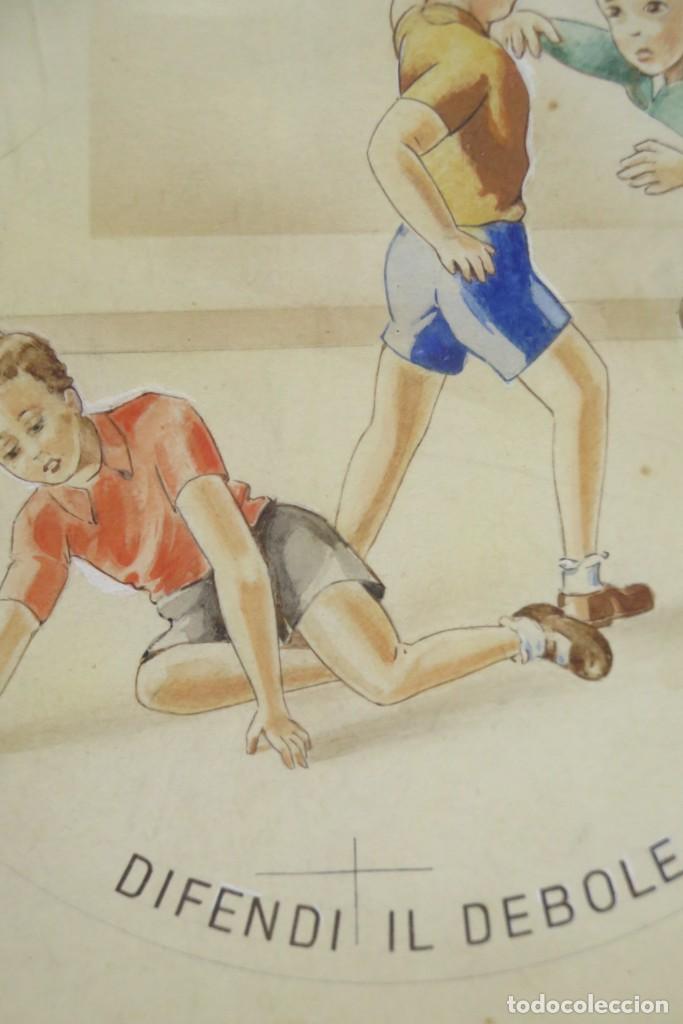 Arte: ILUSTRACION. DIFENDI AL DEBOLE. HACIA 1930 - Foto 5