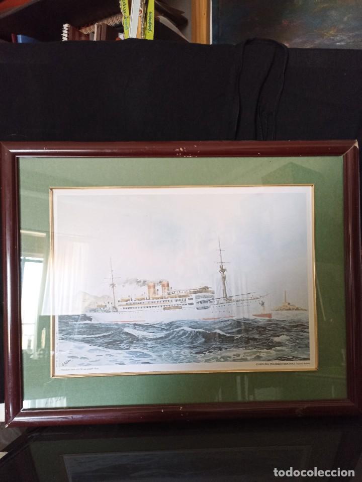 Kunst: Litograf&iacute;a Acuarela. G. Aledo. Infanta Beatriz. Trasmediterr&aacute;nea. 1987