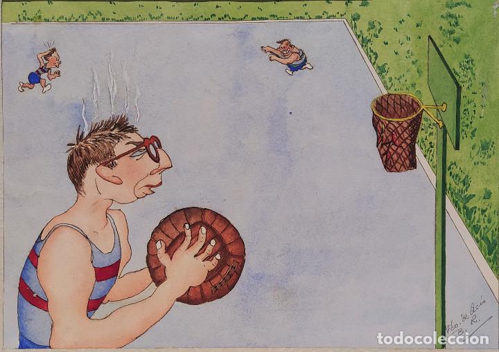 Kunst: Ilustraci&oacute;n satirica. firmada B.R.