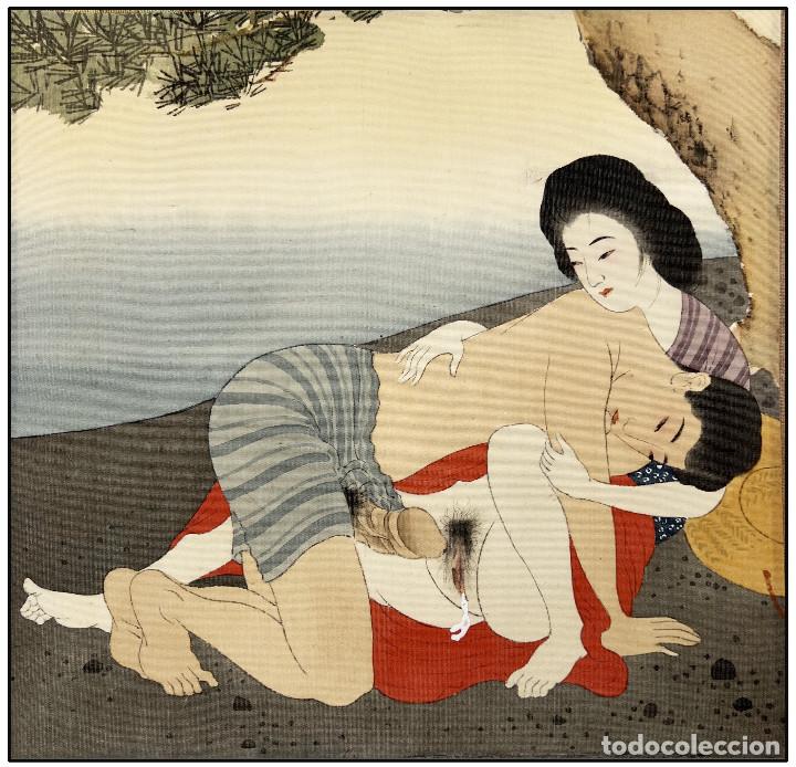 Arte: ANONIMO - ARTE SHUNGA EN FORMATO SCROLL - C. 1920 - Foto 10