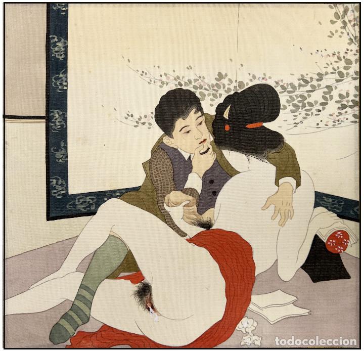 Arte: ANONIMO - ARTE SHUNGA EN FORMATO SCROLL - C. 1920 - Foto 12