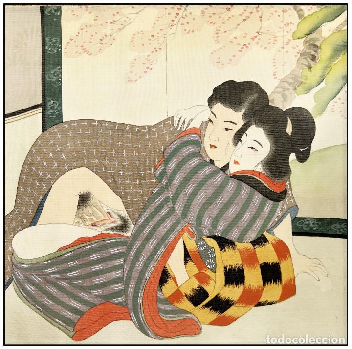 Arte: ANONIMO - ARTE SHUNGA EN FORMATO SCROLL - C. 1920 - Foto 13