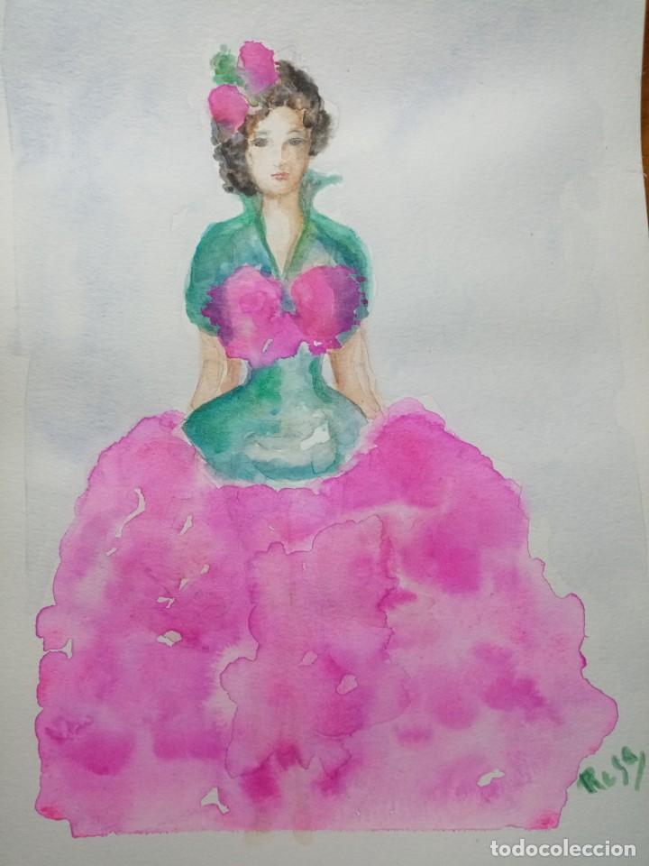 Arte: Acuarela, mujer - Foto 1