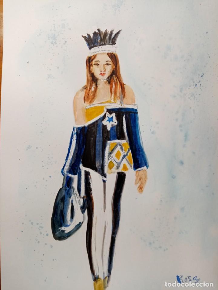 Arte: Acuarela, mujer - Foto 2