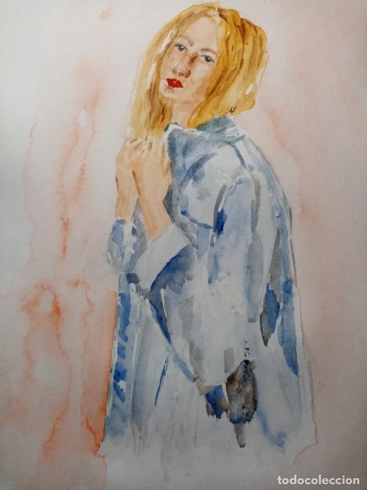 Arte: Acuarela, mujer - Foto 2