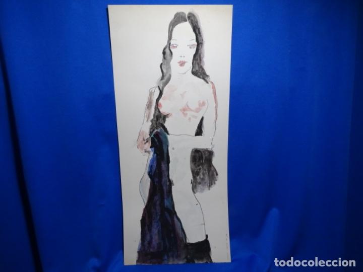 Arte: ACUARELA NATALIE CABRERA 1989. - Foto 1