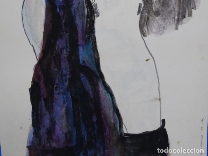 Arte: ACUARELA NATALIE CABRERA 1989. - Foto 4