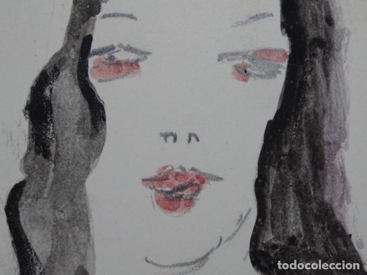 Arte: ACUARELA NATALIE CABRERA 1989. - Foto 5