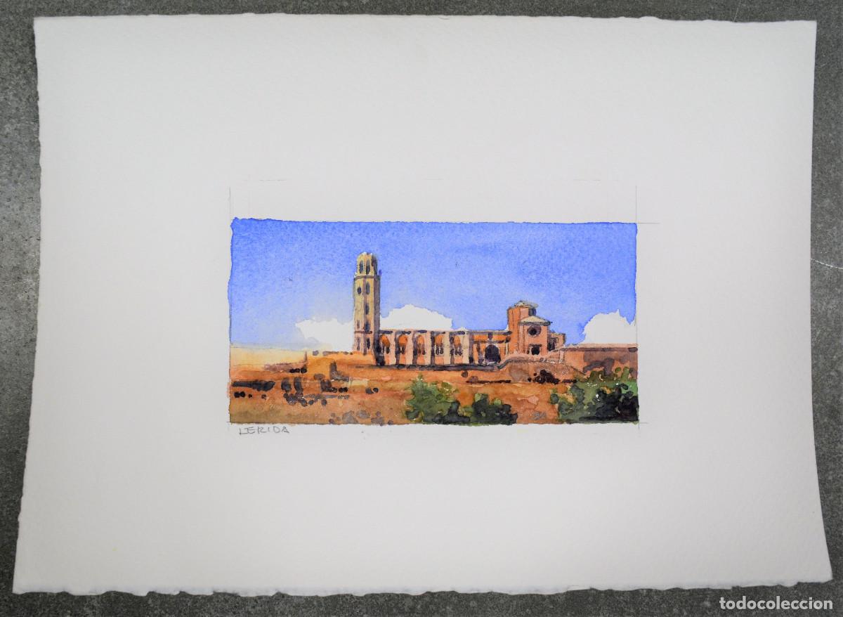 Arte: L&eacute;rida - Lleida. Acuarela - Foto 1