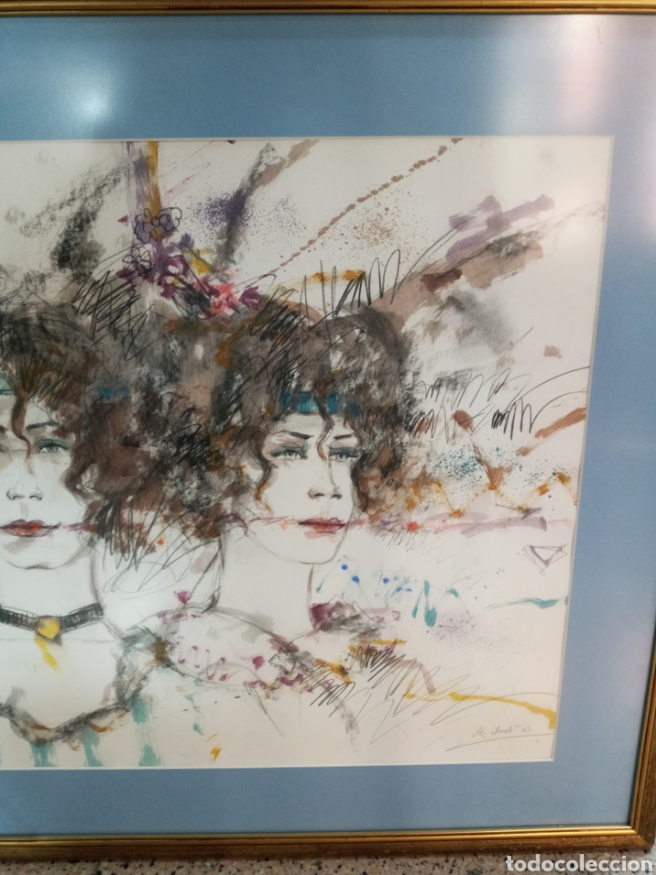 Arte: CUADRO ACUARELA FIRMADO. - Foto 7
