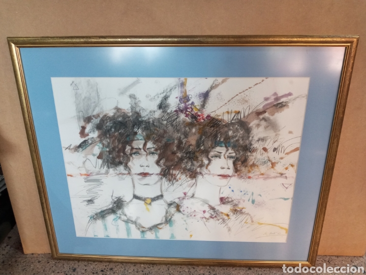 Arte: CUADRO ACUARELA FIRMADO. - Foto 8