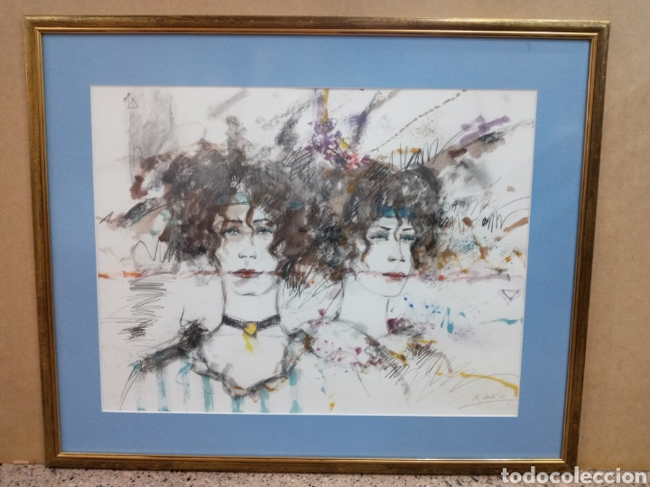 Arte: CUADRO ACUARELA FIRMADO. - Foto 9