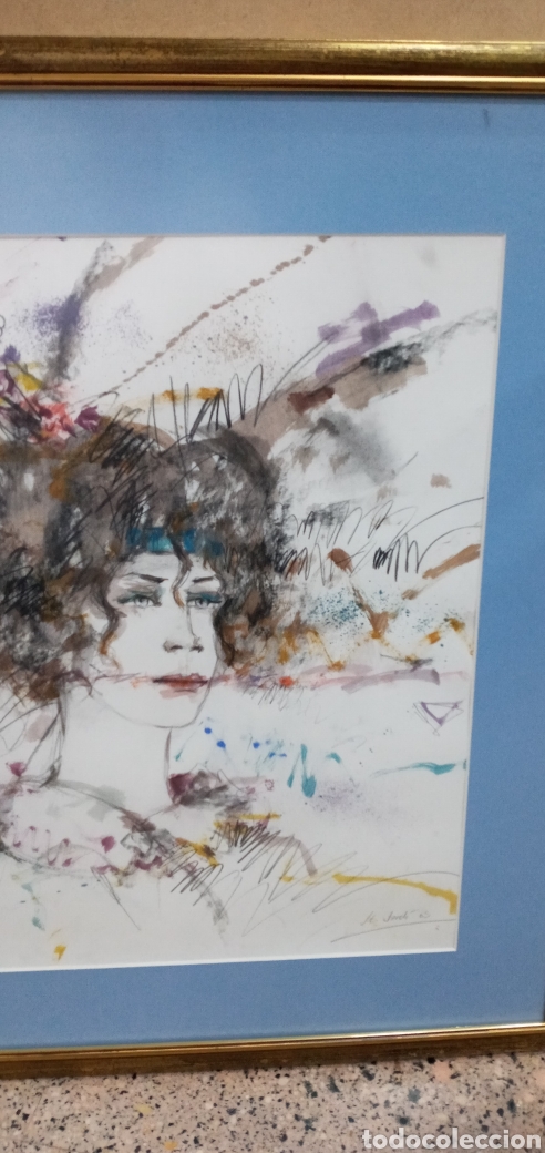 Arte: CUADRO ACUARELA FIRMADO. - Foto 11