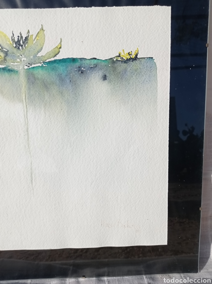 Arte: ACUARELA ENMARCADA CON CRISTAL - Foto 5