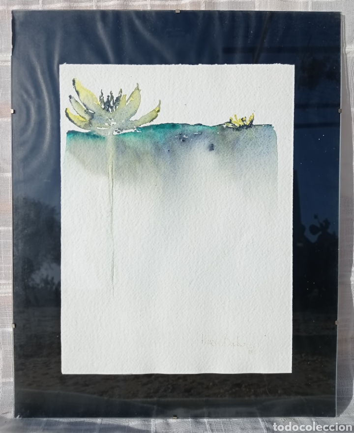 Arte: ACUARELA ENMARCADA CON CRISTAL - Foto 1