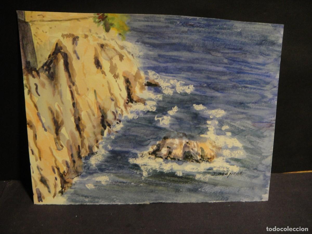 Kunst: sagar&oacute; - acuarela firmada j. blanco