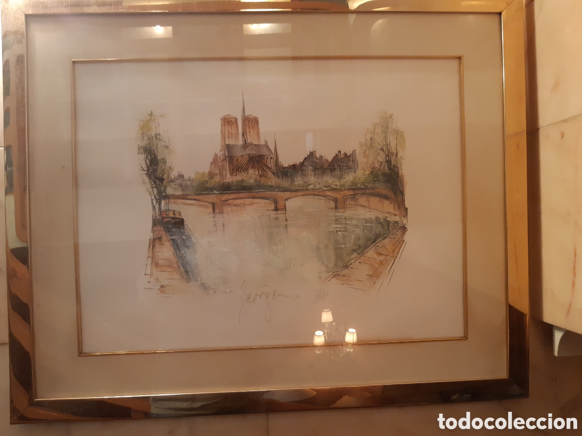 Arte: CUADRO ACUARELA NOTRE DAME - Foto 2