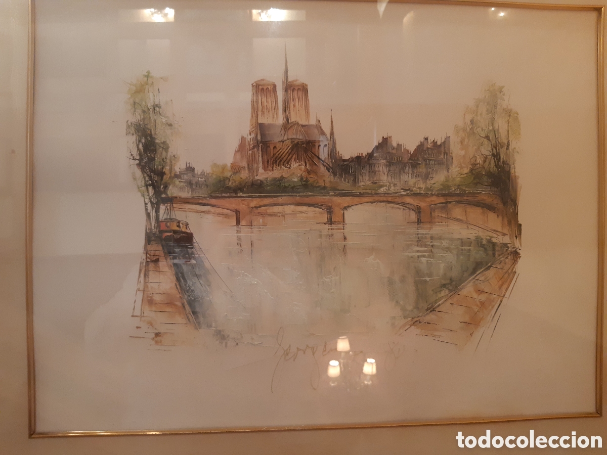 Arte: CUADRO ACUARELA NOTRE DAME - Foto 3