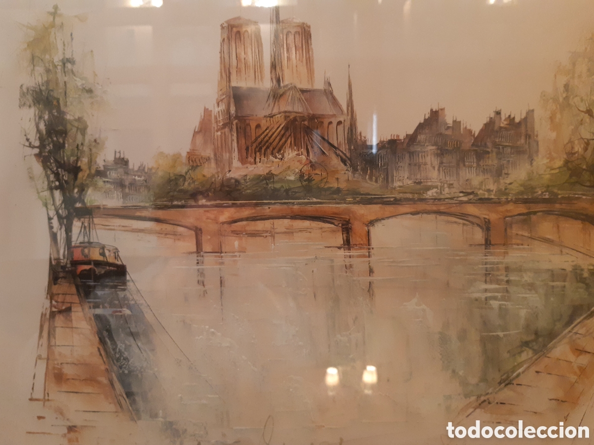 Arte: CUADRO ACUARELA NOTRE DAME - Foto 4