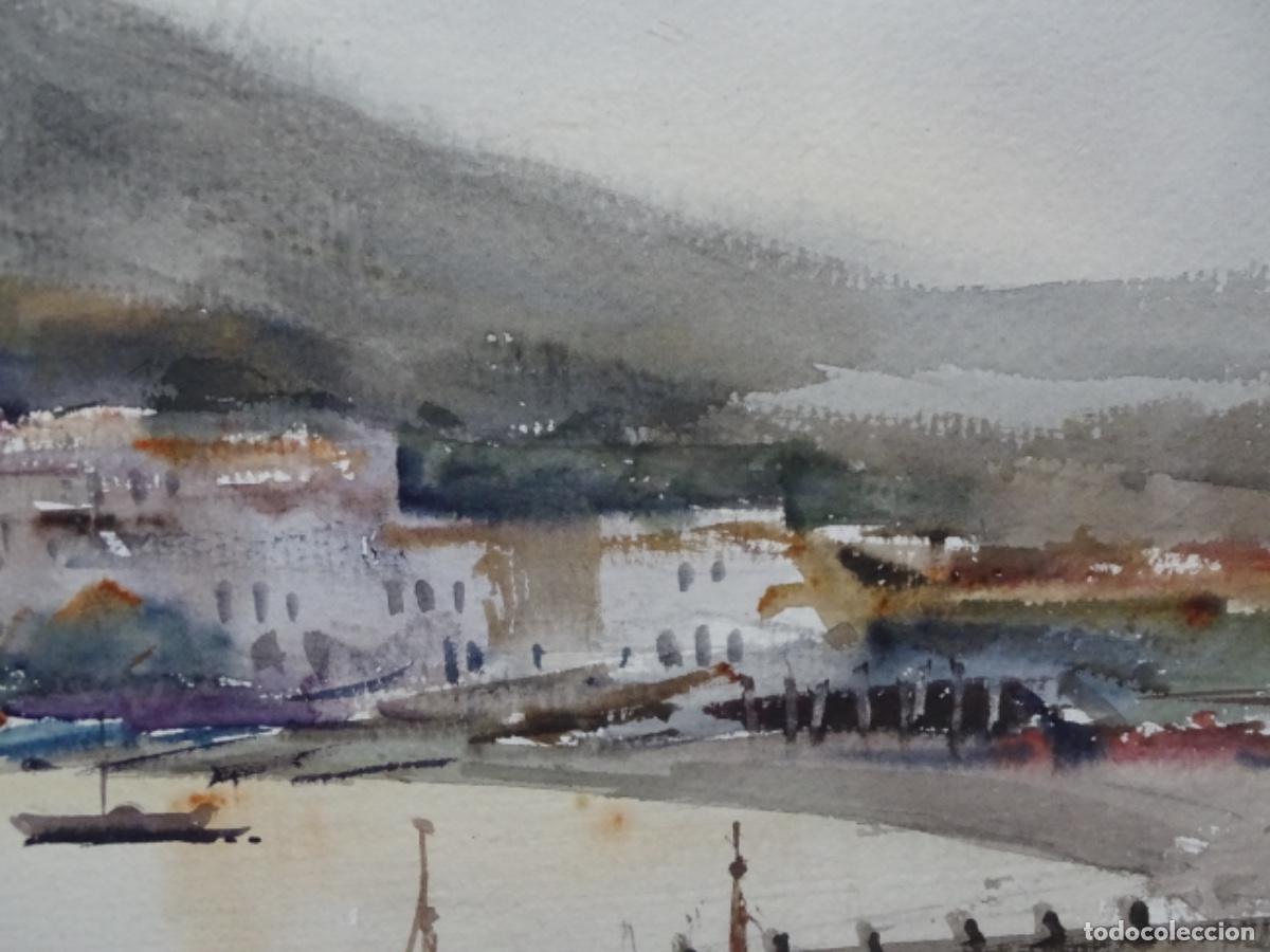 Arte: ACUARELA DE CARLOS BALLESTEROS. CADAQUES. - Foto 5