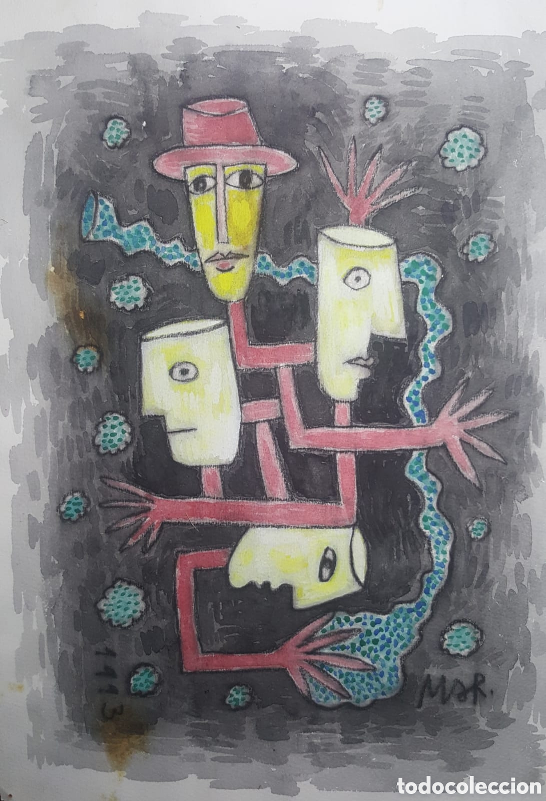 Arte: &rdquo; HOMBRES EN LA NUBE&rdquo; MARCOS S. ROMERA ( Puerto Lumbreras 1953)