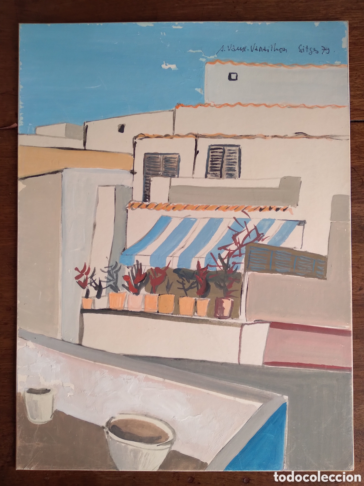 Kunst: Tecnica mixta sin identificar. Sitges 1979