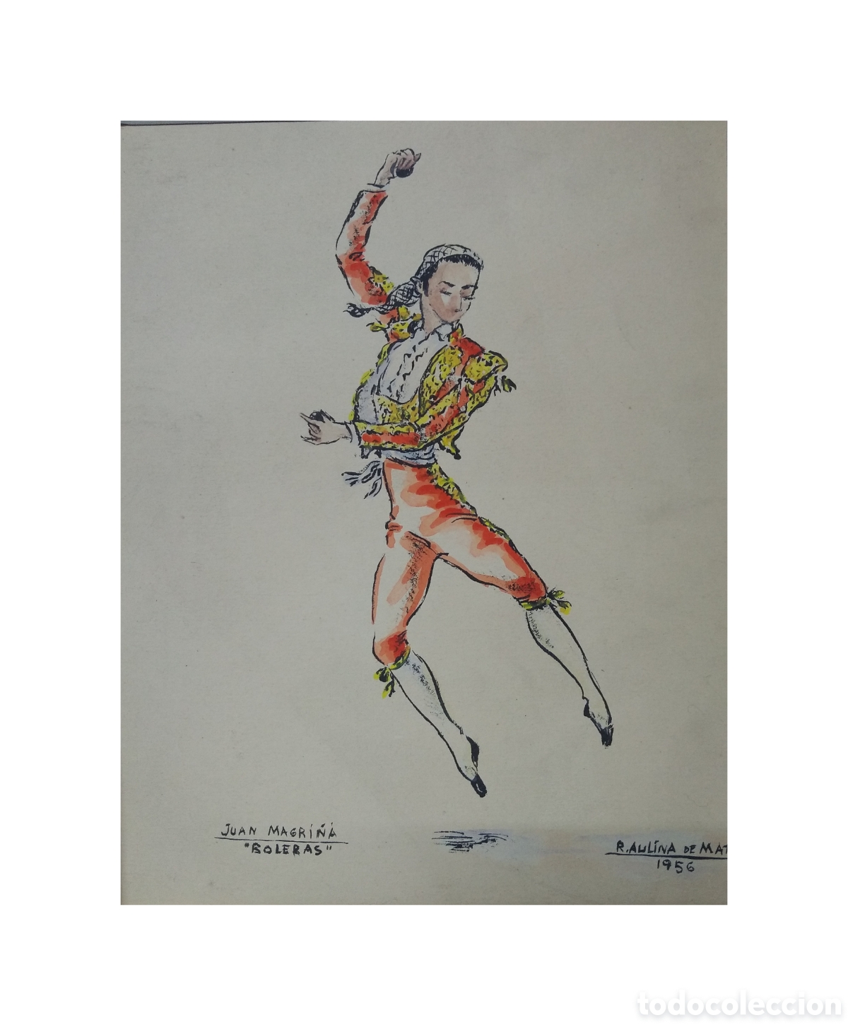 Art: Acuarela, RAMON AULINA DE MATA, 1956