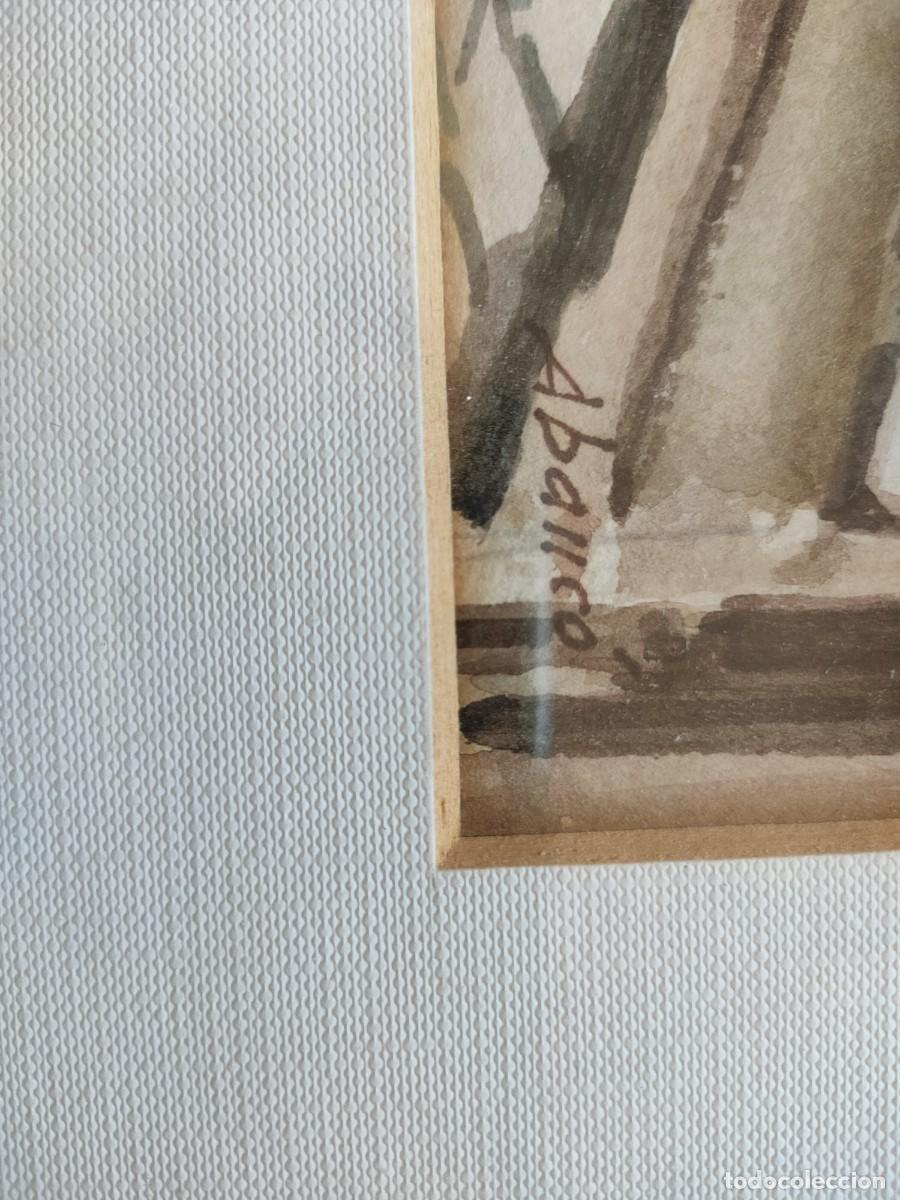 Arte: Joan Abanc&oacute; Capdevila (Moi&agrave; 1917) acuarela - Foto 2