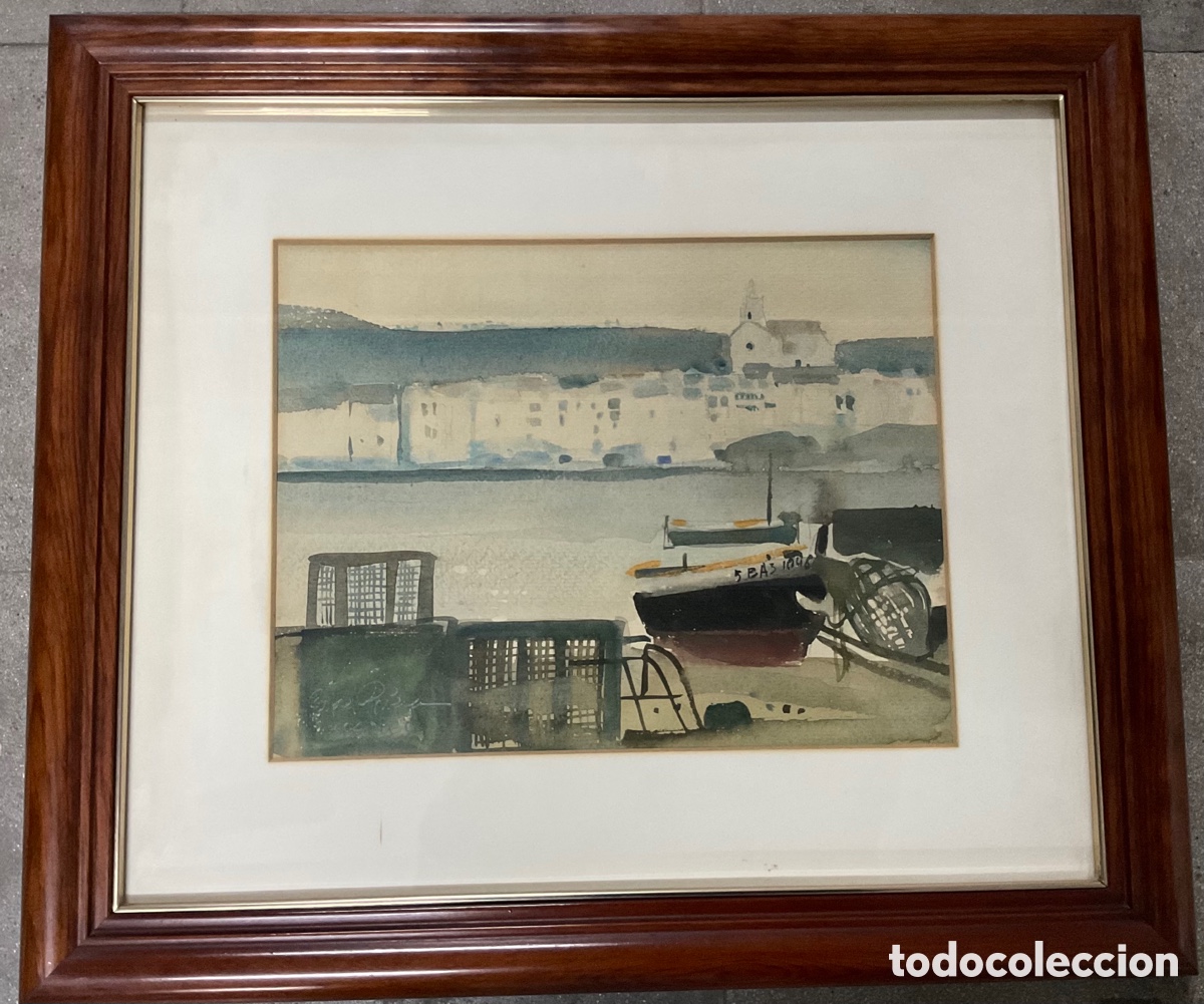 Arte: Acuarela Cadaques de Rafael Griera - Foto 2