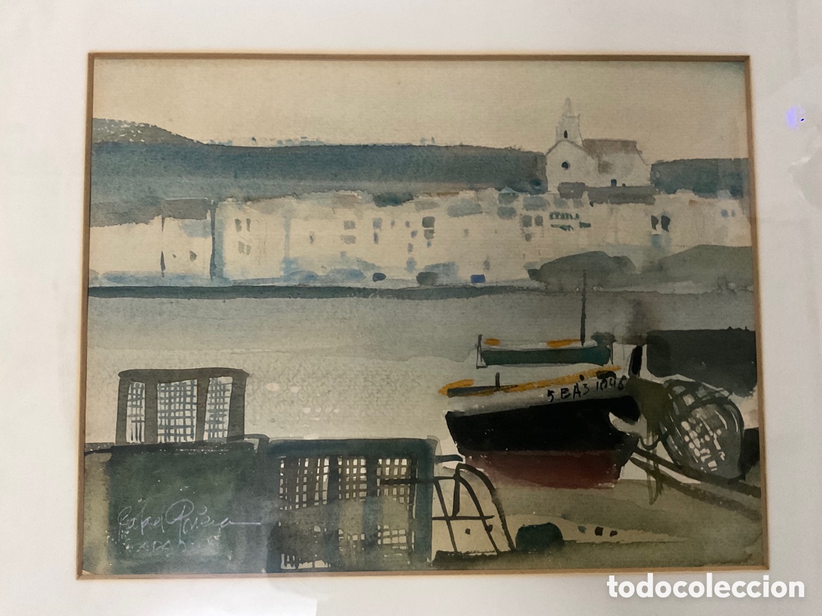 Arte: Acuarela Cadaques de Rafael Griera - Foto 1