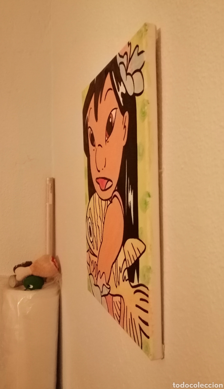 Arte: Cuadro Acr&iacute;lico y Acuarela Lilo - Foto 3