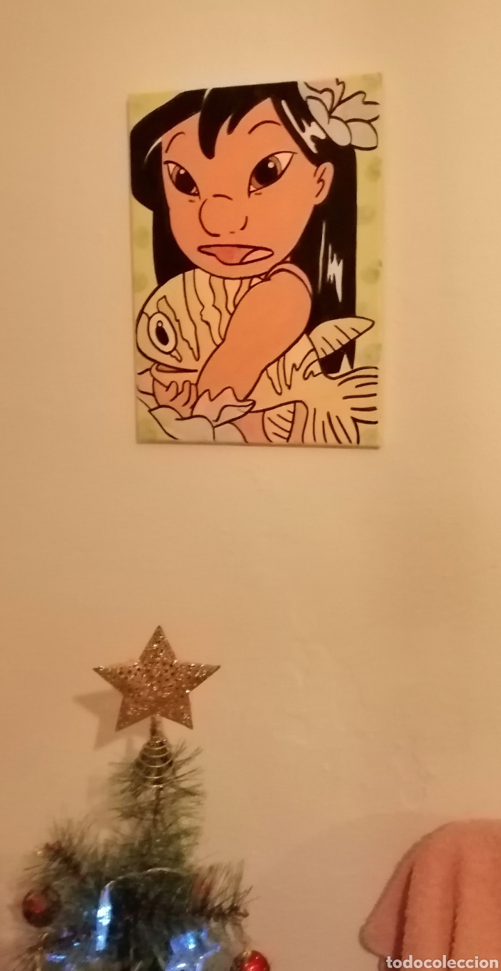 Arte: Cuadro Acr&iacute;lico y Acuarela Lilo - Foto 4