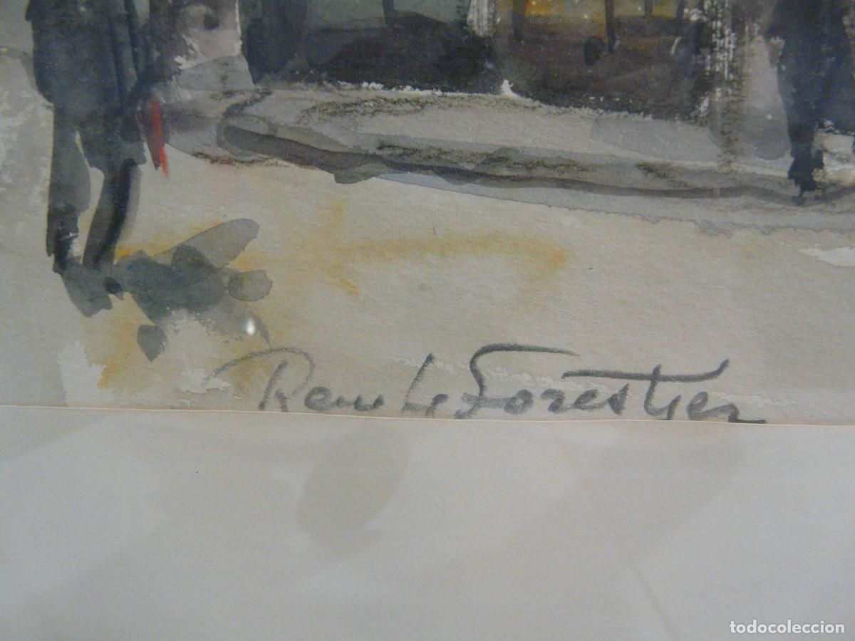 Arte: 33-ACUARELA RENE LE FORESTIER - Foto 5